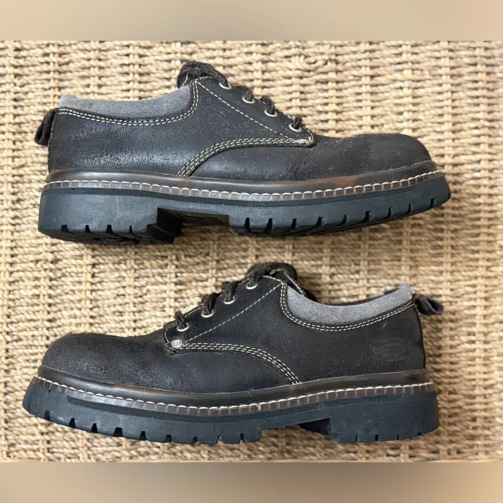 Vintage Skechers Y2K 90's Brown Platform Chunky Oxford Shoe's Women’s Size 8